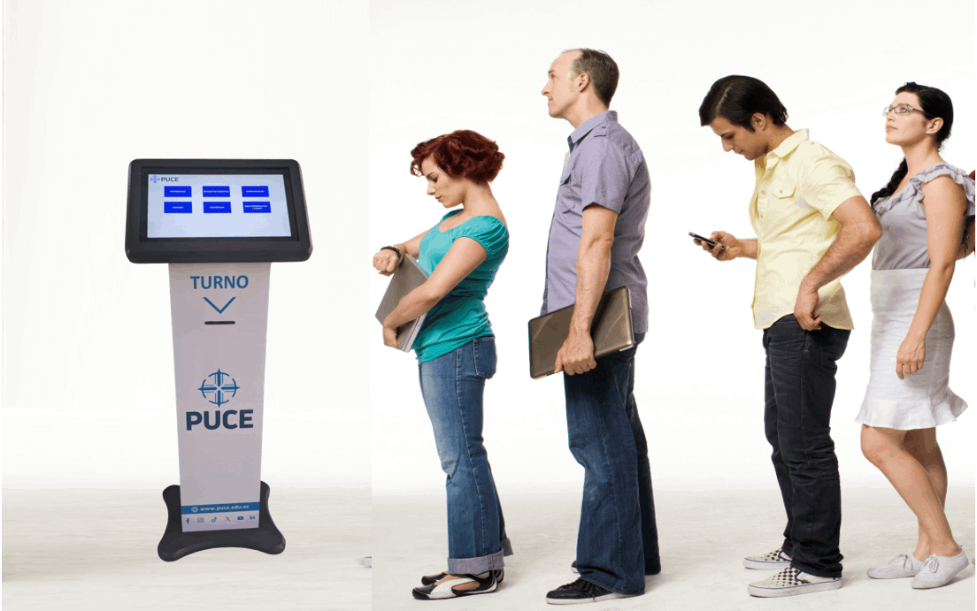 Dispensador de turnos, turnero automatico, tksicot