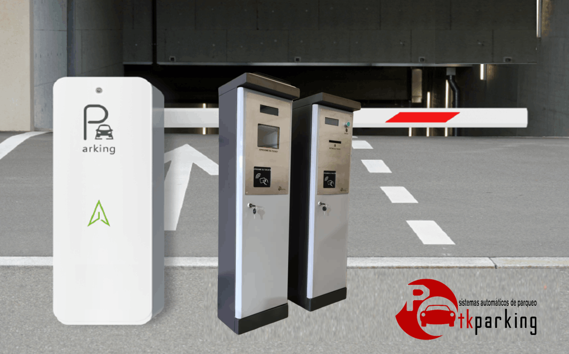Control de parqueaderos tarifados, Tickets parqueadero, emisor dispensador de tickets de parqueadero, parqueadero tarifado, tkparking