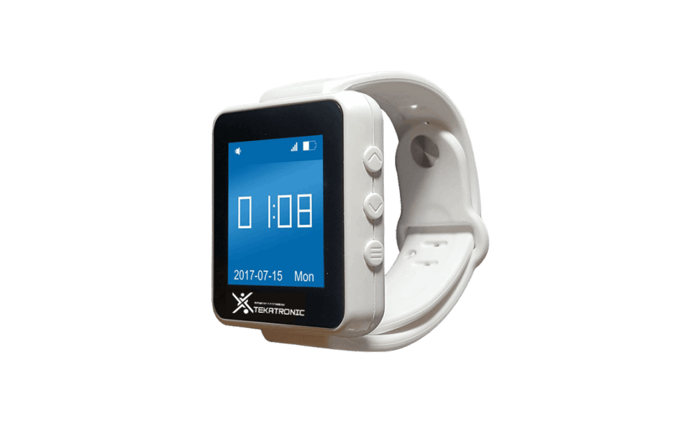 Reloj avisador vibratorio para personal de enfermería y camilleros